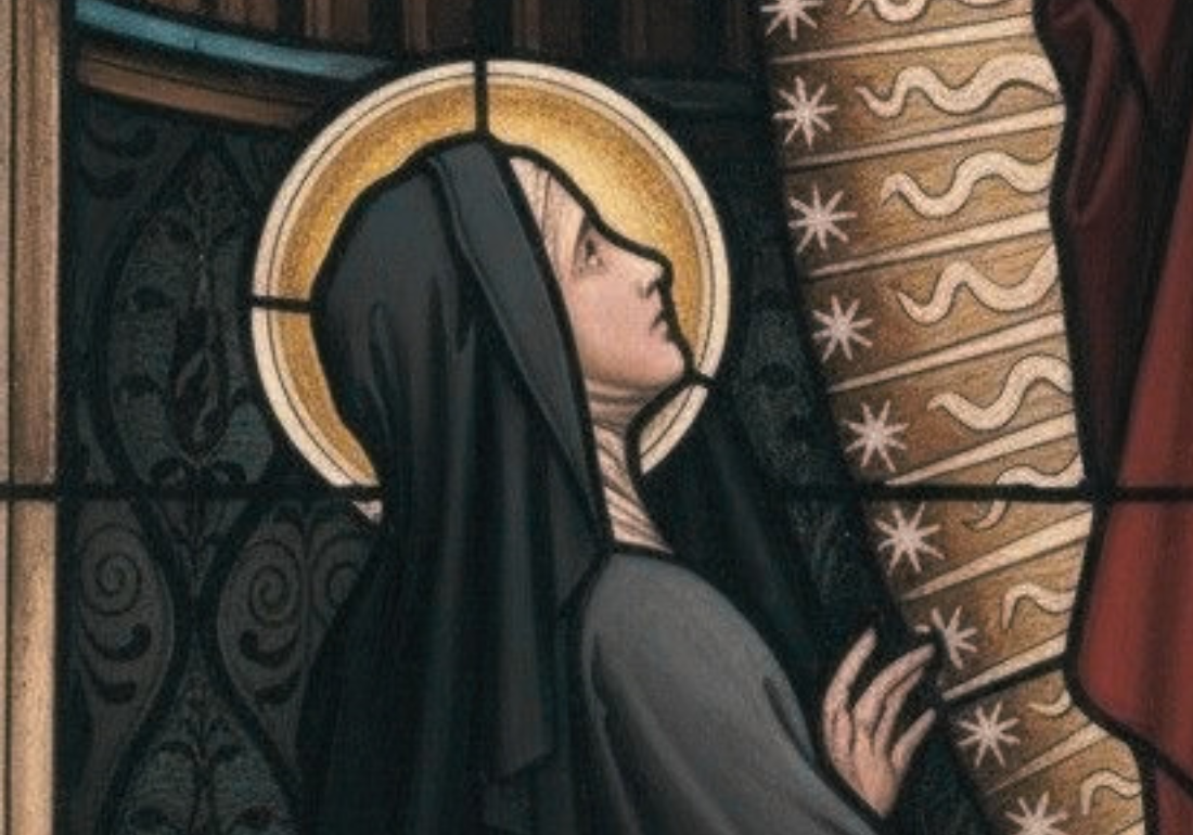 Imagem horizontal representando Santa Margarida Maria Alacoque