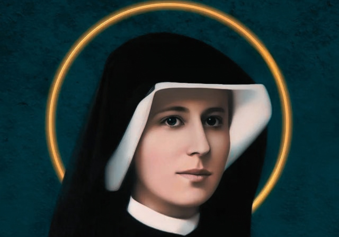 Imagem horizontal representando Santa Maria Faustina Kowalska