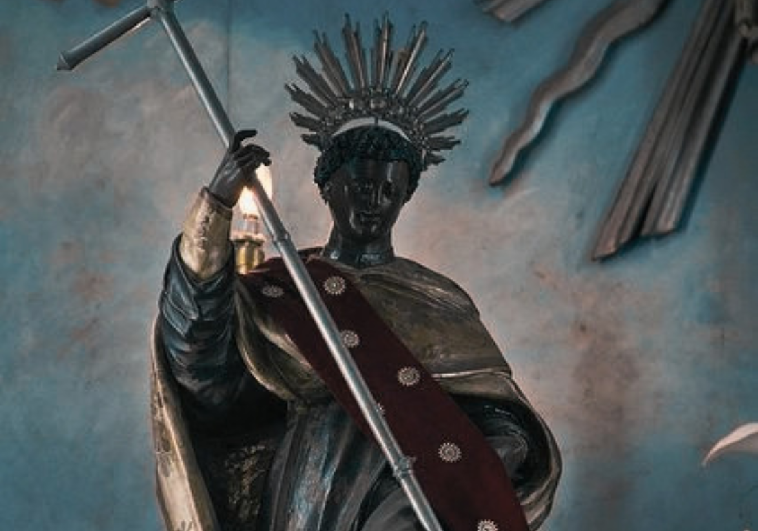 Imagem horizontal representando Santo Elesbão