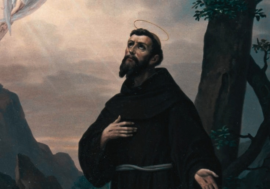 Imagem horizontal representando São Francisco de Assis